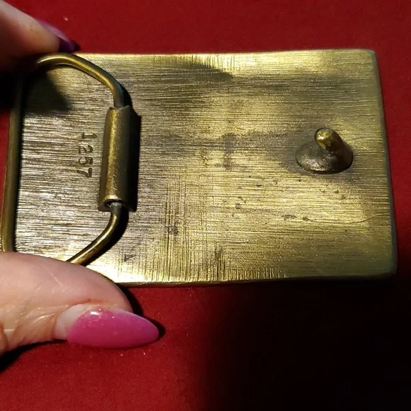 Vintage brass Jack Daniel's belt buckle, very good condition. - Picture 3 of 3